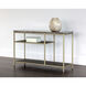 Arden 47.25 X 15.75 inch Grey / Gold Console Table